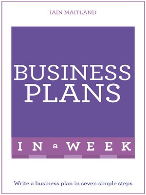 cover image of Business Plans In A Week